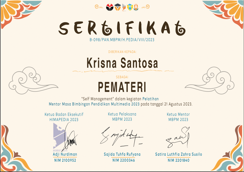 Pemateri MBPM